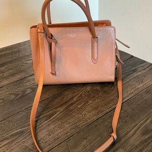 RADLEY LONDON Liverpool Street Tan Crossbody Satchel in Camel